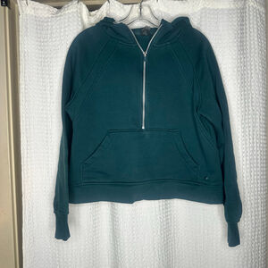 Women's Danskin Teal Quarter-Zip Hoodie Size M